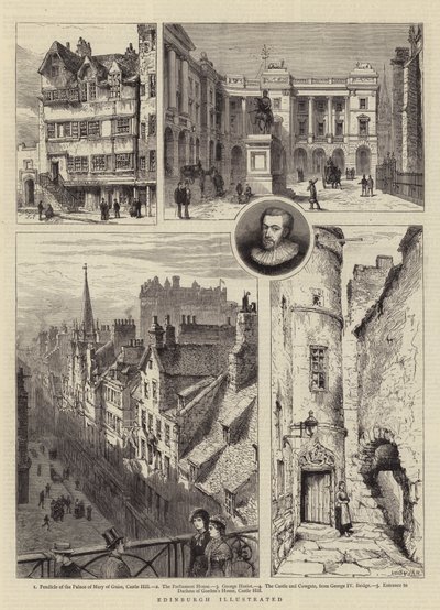 Edinburgh Illustrated od Henry William Brewer
