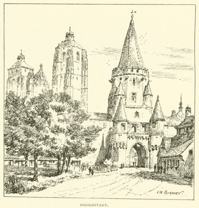 Ingolstadt (rytina) od Henry William Brewer
