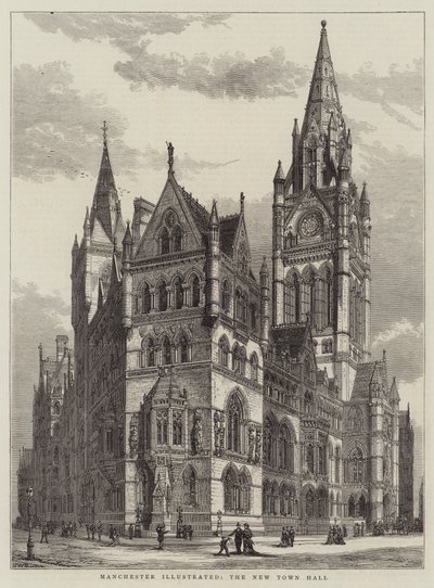 Manchester Illustrated, Nová radnice od Henry William Brewer