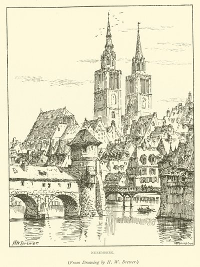 Norimberk (rytina) od Henry William Brewer