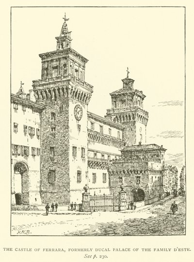 Hrad Ferrara, dříve vévodský palác rodiny D