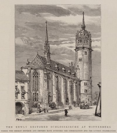 Nově zrestaurovaný kostel Schlosskirche ve Wittenbergu od Henry William Brewer