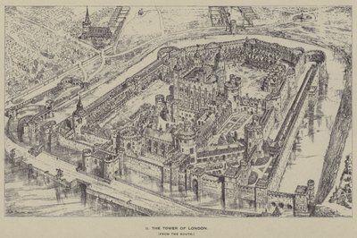 Tower of London, z jihu od Henry William Brewer