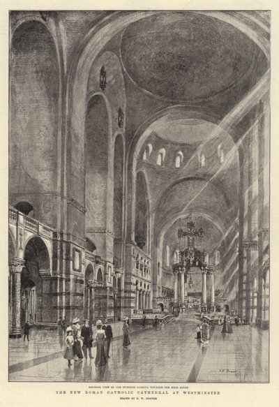 Nová římskokatolická katedrála ve Westminsteru od Henry William Brewer