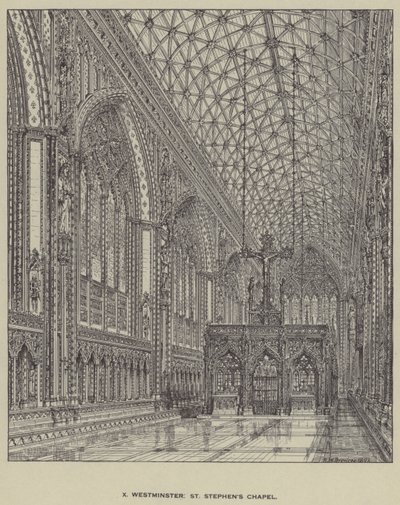 Westminster, kaple svatého Štěpána od Henry William Brewer