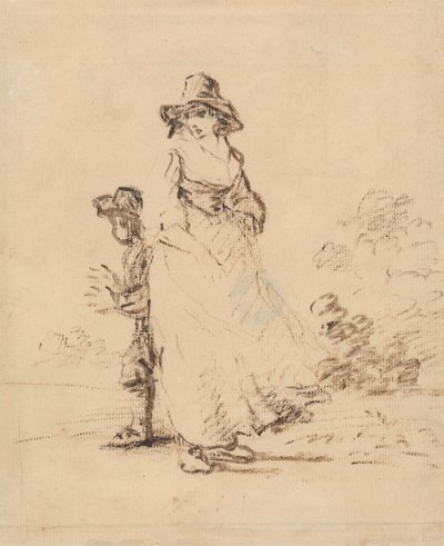 Venkovský chlapec a dívka od Henry William Bunbury