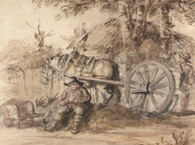 Carter plní svou dýmku od Henry William Bunbury