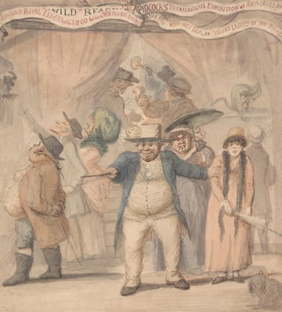 Vstup do výstavního stanu Pidcock na veletrhu od Henry William Bunbury