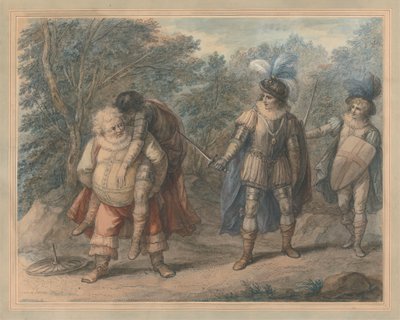 Falstaff Carrying Dead Hotspur od Henry William Bunbury