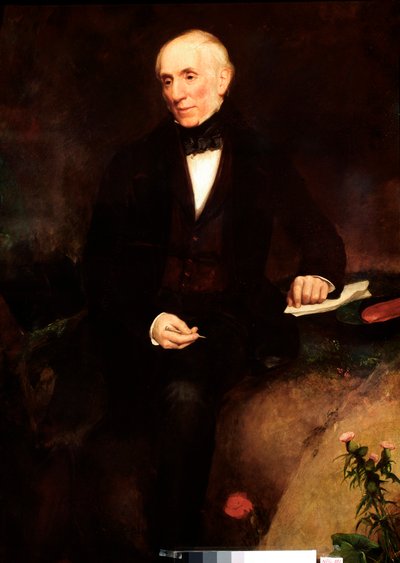 Portrét Williama Wordswortha (1770-1850) Britský básník Malba Henry William Pickersgill (1782-1875) Londýn 19. století, National Portrait Gallery od Henry William Pickersgill