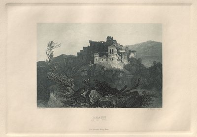 Malebné a romantické Porýní: Dhaun on the Nahe, 1928. od Henry Winkles
