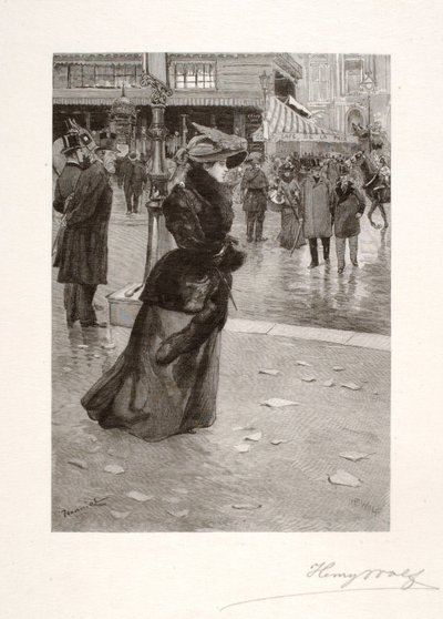 Boulevard des Italiens, důkladná pařížská ulice od Henry Wolf