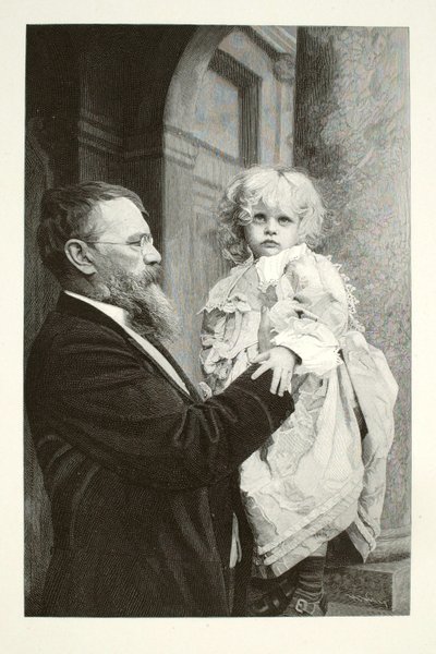 Lenbach a jeho dítě od Henry Wolf