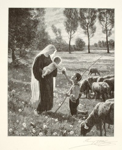 Setkání Marie s pastýřem od Henry Wolf