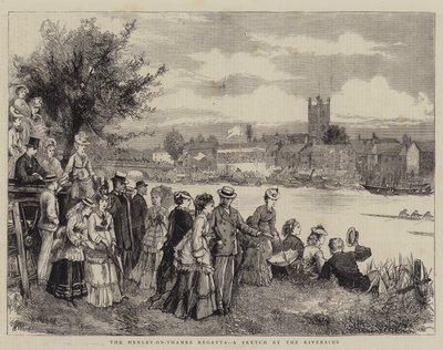 Regatta Henley-on-Thames, skica u řeky od Henry Woods
