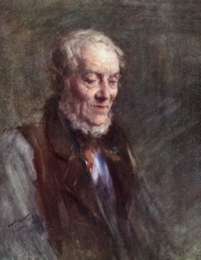 Annals of the Parish: The Old Plowman (barva lito) od Henry Wright Kerr