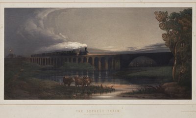 Expresní vlak, 1850 od Henry after Maplestone