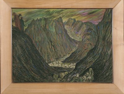 Dante et Virgile aux enfers - Dante a Vergilius v Infernu: (pastel) Průvod zatracených ve zlatých olověných sutanách... od Henry De Groux