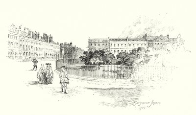 Grosvenor Square, Londýn od Herbert (after) Railton