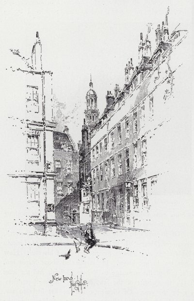 New Inn (rytina) od Herbert (after) Railton