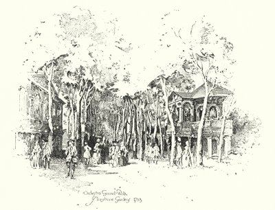 Orchestra Grand Walk, Marylebone Gardens od Herbert (after) Railton