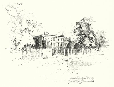 Dům Samuela Richardsona, North End, Hammersmith (litho) od Herbert (after) Railton