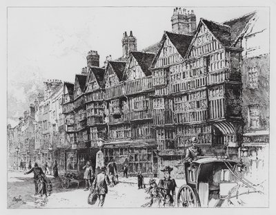 Staple Inn (rytina) od Herbert (after) Railton