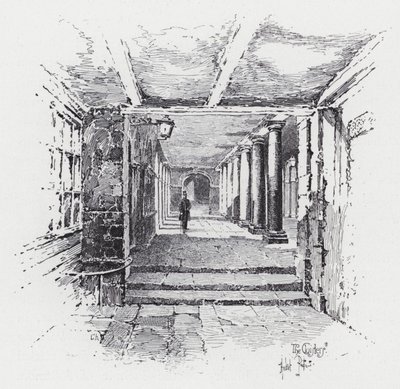 The Cloisters (rytina) od Herbert (after) Railton