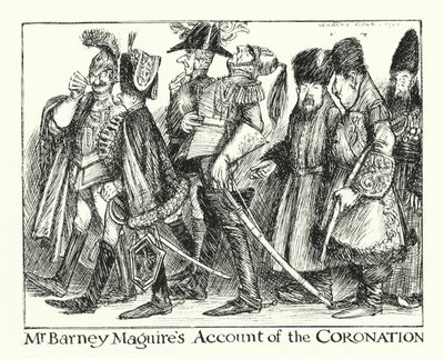 Ingoldsbyho legendy: Barney Maguires Account of the Coronation (litografie) od Herbert Cole