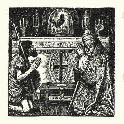 Ingoldsbyho legendy: Remešská kavka (litografie) od Herbert Cole