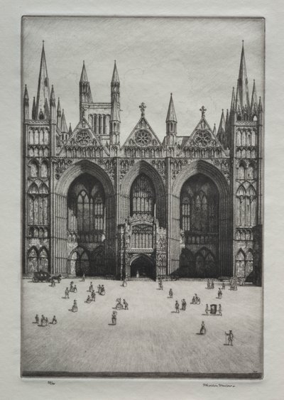 Katedrála v Peterborough od Herbert Gordon Warlow