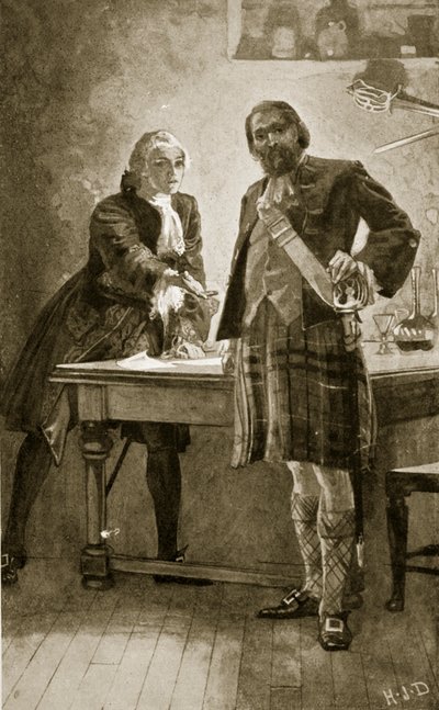 Princ Charles apeluje na Camerona z Lochiel, ilustrace z 