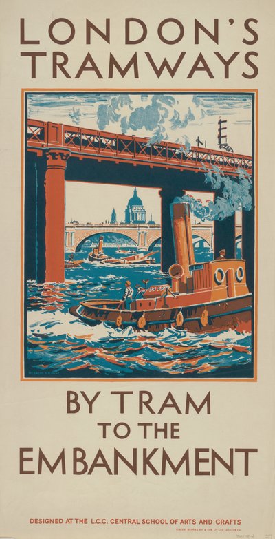 Tramvají na nábřeží od Herbert Kerr Rooke