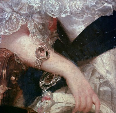 Detail portrétu královny Viktorie, 1841 od Herbert Luther Smith