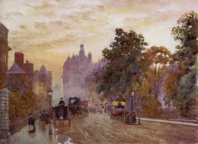Západně od Hyde Park Corner (barevné lito) od Herbert Menzies (after) Marshall