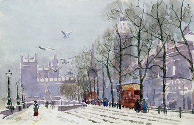 Zimní den, Westminster (wc) od Herbert Menzies Marshall