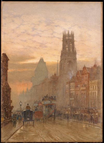 Fleet Street u Temple Bar od Herbert Menzies Marshall