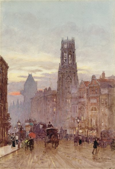 Pohled na londýnskou ulici od Herbert Menzies Marshall