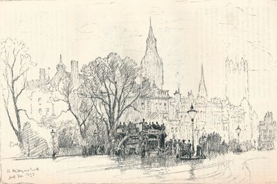 Whitehall, c1893 od Herbert Menzies Marshall