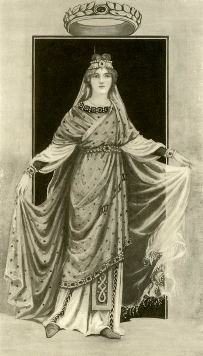 Vznešená dáma šestého století, A.D., 1924. od Herbert Norris