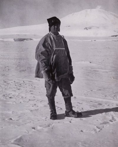 Kapitán Scott před svým posledním pochodem na jih (černobílá fotografie) od Herbert Ponting