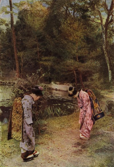 Pozdravy ve Staré zahradě v Kinkakuji (foto) od Herbert Ponting