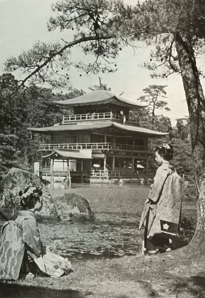 Kinkakuji Zlatý pavilon, 1910. od Herbert Ponting