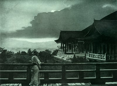 Měsíční svit v Kiyomizu-Dera, 1910. od Herbert Ponting