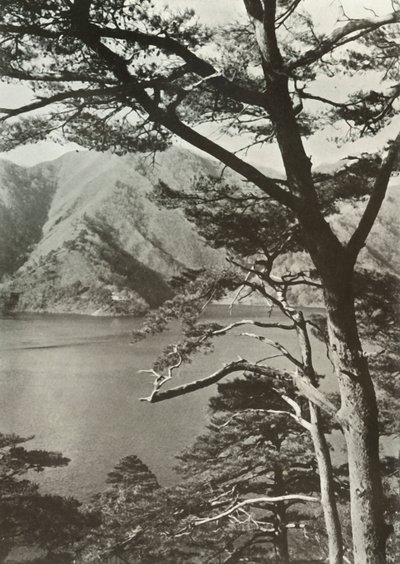 Hotel Across The Lake, Shoji, 1910. od Herbert Ponting