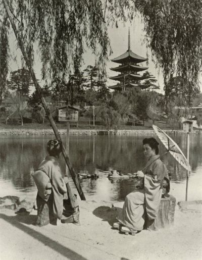 Pagoda Nara, 1910. od Herbert Ponting