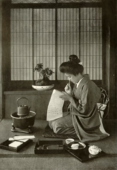 Psaní dopisu, 1910. od Herbert Ponting