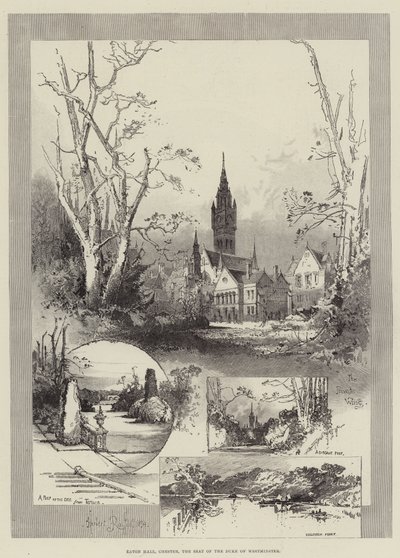 Eaton Hall, Chester, sídlo vévody z Westminsteru od Herbert Railton