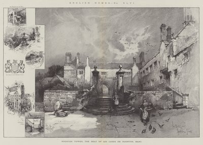 Hoghton Tower, sídlo sira Jamese de Hoghton, baroneta od Herbert Railton