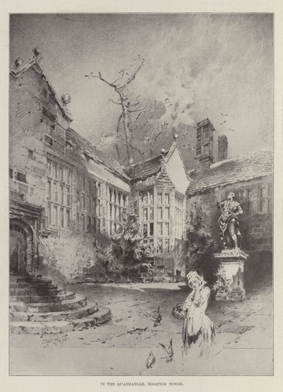 Ve čtyřúhelníku, Hoghton Tower od Herbert Railton